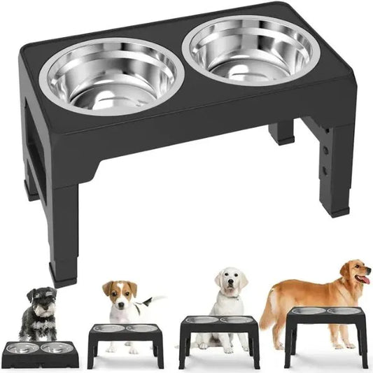Adjustable-Elevated-Pet-Feeder-with-Steel-Bowls