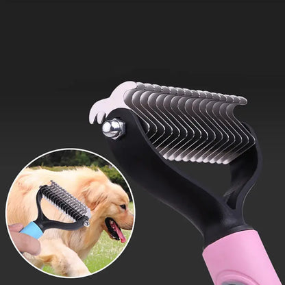 dog brush double-sided hair removal comb and hair removal tool used to remove mats and tangles the best pet grooming brush ShopTrend MF