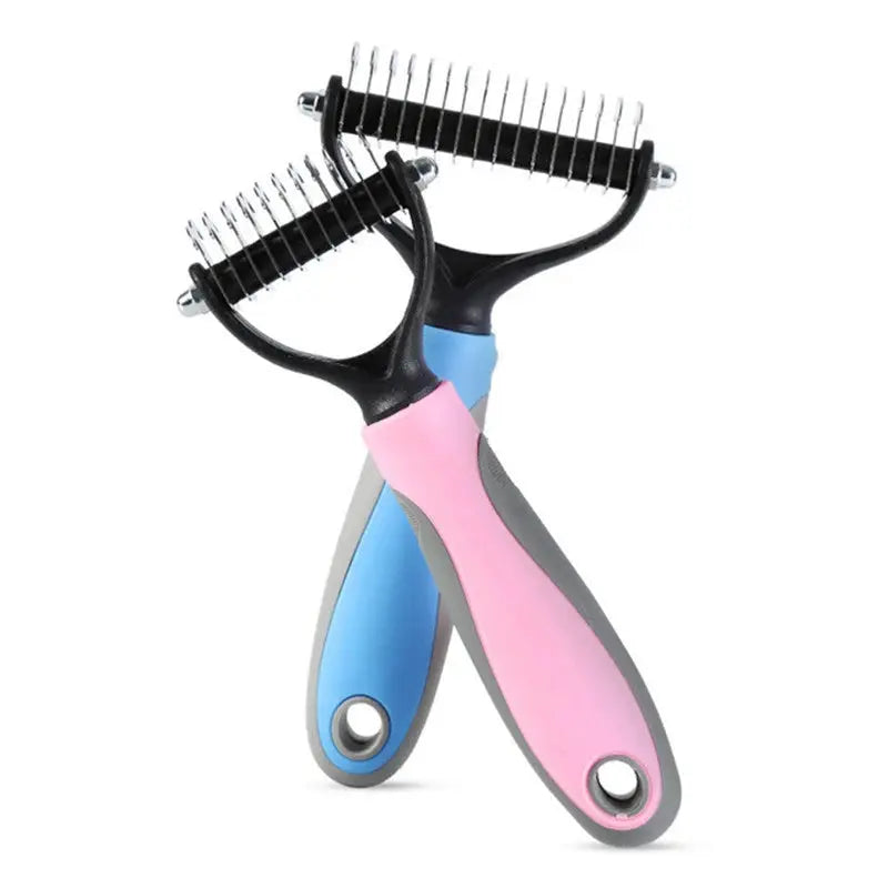 dog brush double-sided hair removal comb and hair removal tool used to remove mats and tangles the best pet grooming brush ShopTrend MF