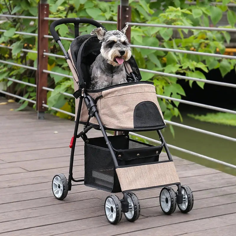 Stroll in Style with Your Pet: Foldable Travel Stroller ShopTrendMF