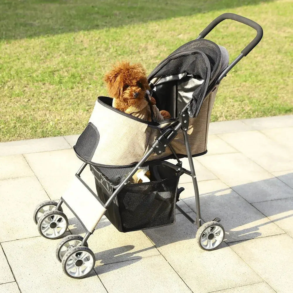 Stroll in Style with Your Pet: Foldable Travel Stroller ShopTrendMF