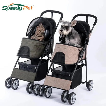 Stroll in Style with Your Pet: Foldable Travel Stroller ShopTrendMF