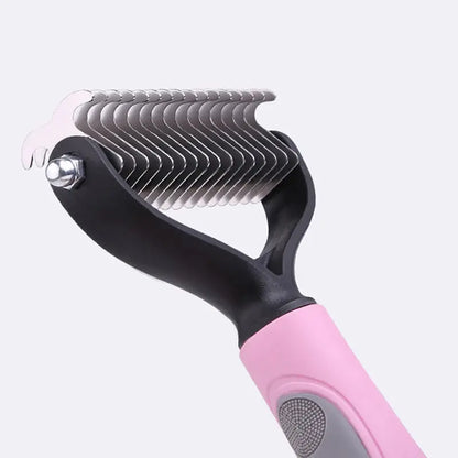 dog brush double-sided hair removal comb and hair removal tool used to remove mats and tangles the best pet grooming brush ShopTrend MF