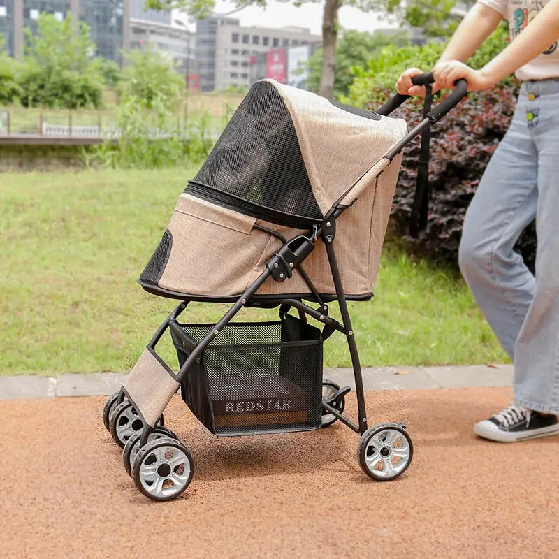 Stroll in Style with Your Pet: Foldable Travel Stroller ShopTrendMF