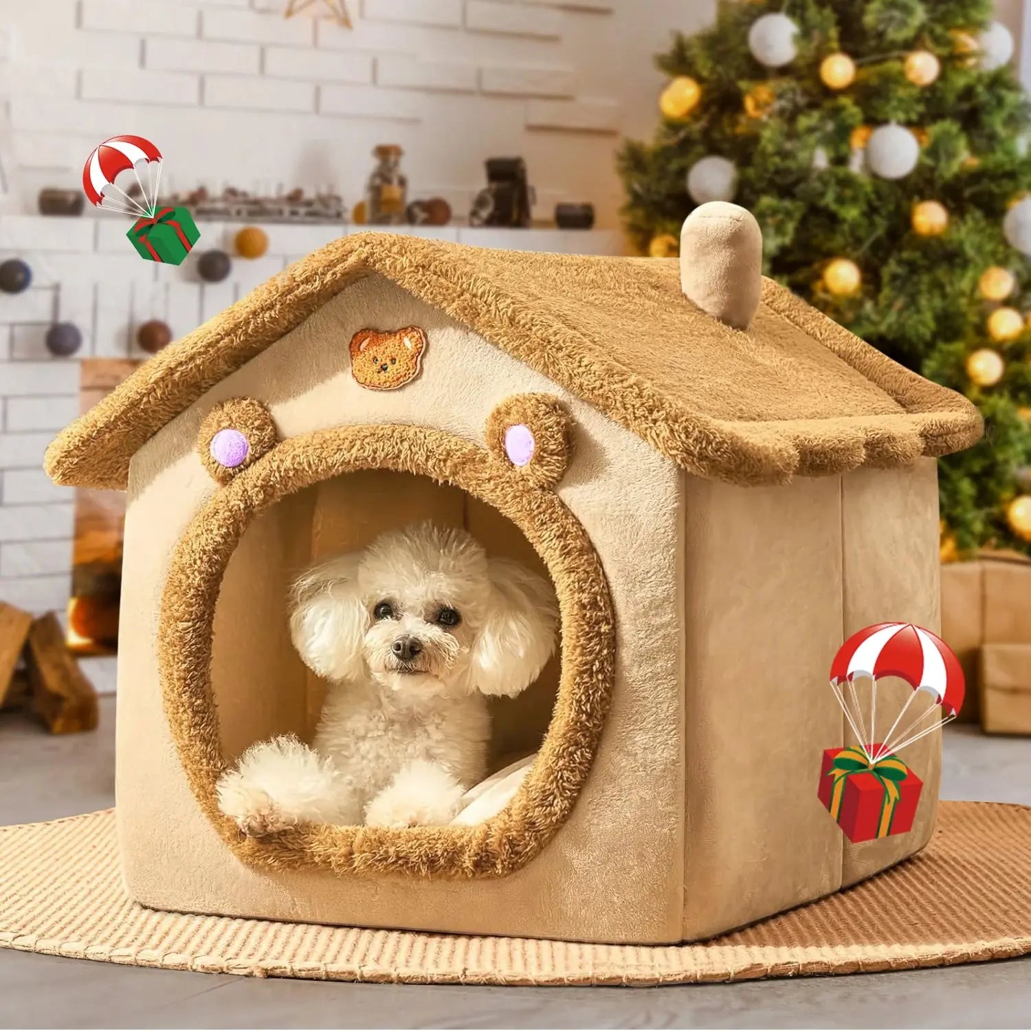 🐾✨ Dreamy Pet Retreat – Ultra-Cozy Bed Shelter for Cats and Dogs ShopTrend MF