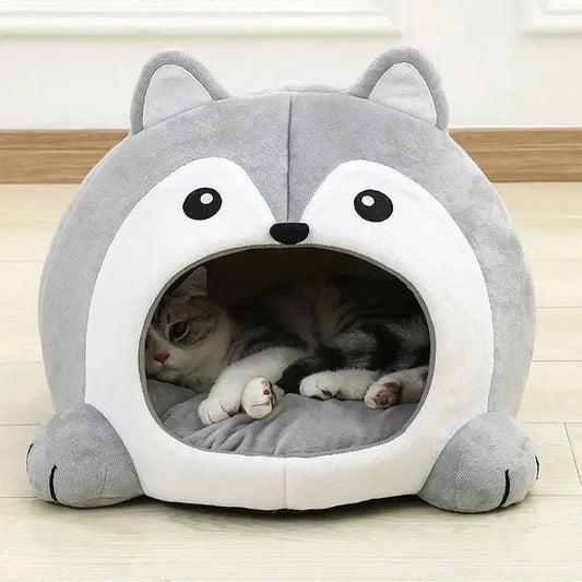 🐾😺 Ultra-Soft Cat Cave Bed – A Cosy Retreat for Your Furry Friend! ShopTrend MF