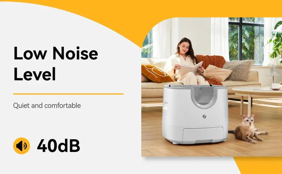 Self-Cleaning Cat Litter Box Open-Top Design with Advanced Safety Sensors Extra Large Capacity for Multi-Cat Homes Hassle-Free ShopTrend MF