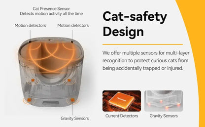 Self-Cleaning Cat Litter Box Open-Top Design with Advanced Safety Sensors Extra Large Capacity for Multi-Cat Homes Hassle-Free ShopTrend MF