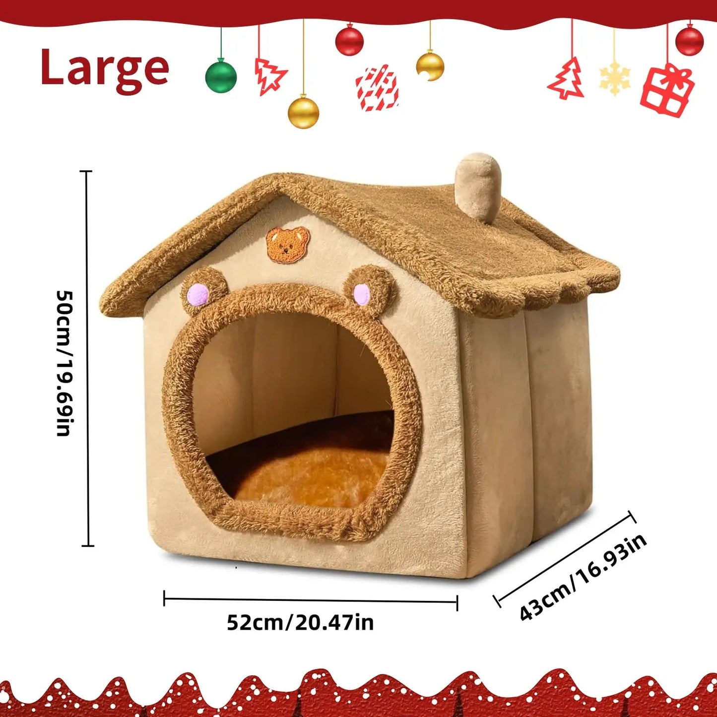 🐾✨ Dreamy Pet Retreat – Ultra-Cozy Bed Shelter for Cats and Dogs ShopTrend MF
