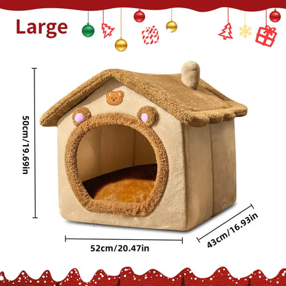 🐾✨ Dreamy Pet Retreat – Ultra-Cozy Bed Shelter for Cats and Dogs ShopTrend MF
