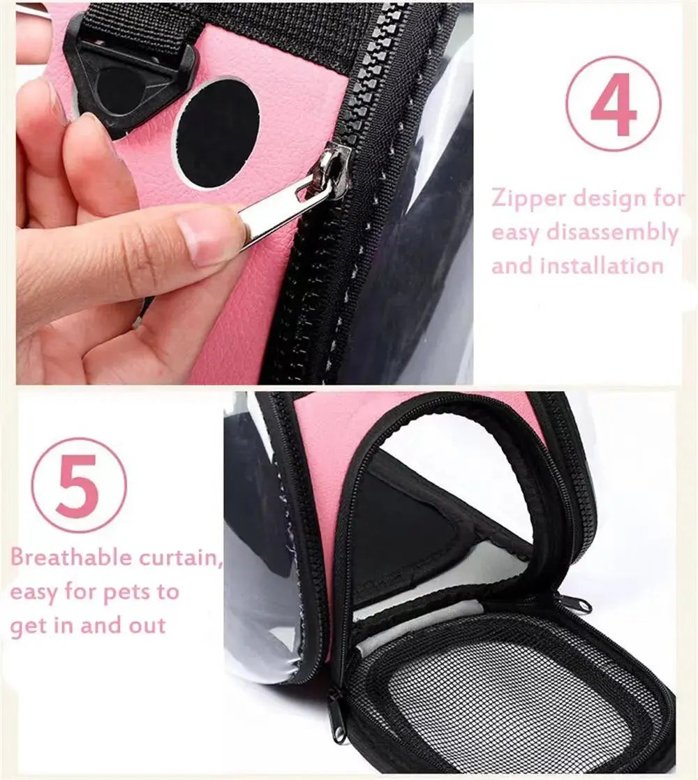 Shoulder Bag Capsule Style, Transparent, Breathable, Portable. For Dogs and Cats. ShopTrendMF