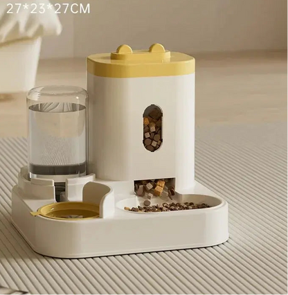 Automatic Feeder Dog Cat Food Bowl With Water Fountain Large Capacity Pet Food Storage Dispenser Container Puppy Pet Accessories ShopTrend MF