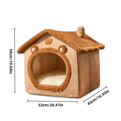 🐾✨ Dreamy Pet Retreat – Ultra-Cozy Bed Shelter for Cats and Dogs ShopTrend MF