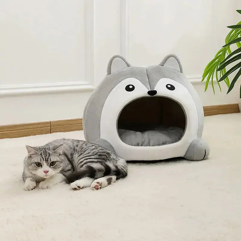 🐾😺 Ultra-Soft Cat Cave Bed – A Cosy Retreat for Your Furry Friend! ShopTrend MF