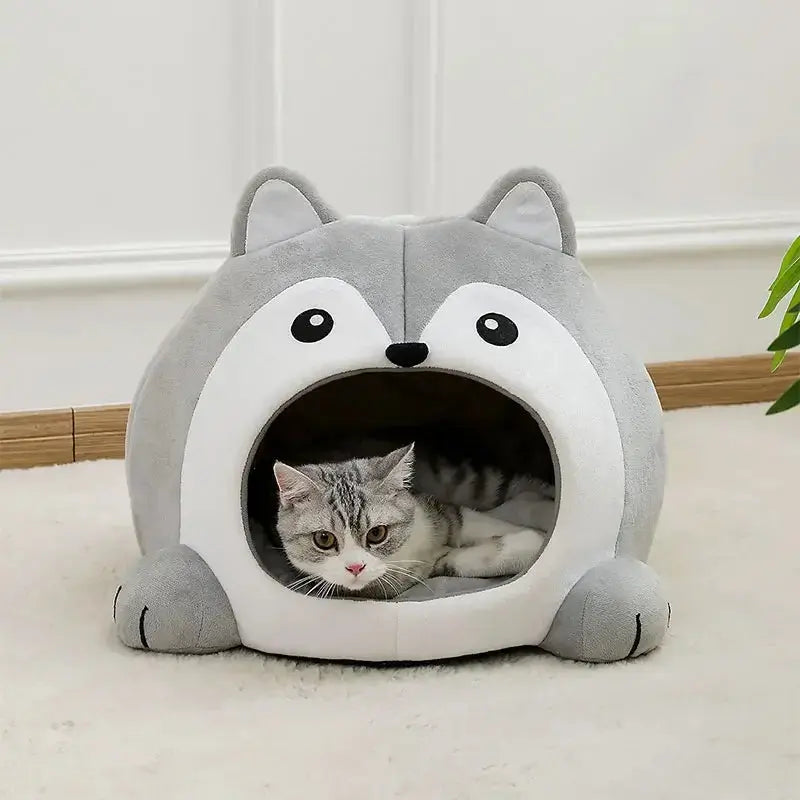 🐾😺 Ultra-Soft Cat Cave Bed – A Cosy Retreat for Your Furry Friend! ShopTrend MF