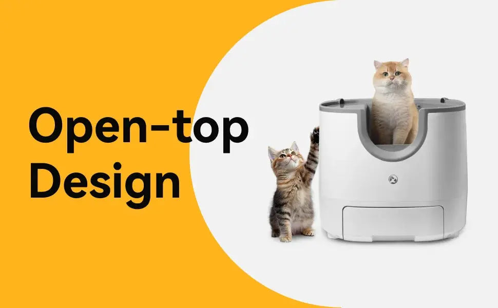 Self-Cleaning Cat Litter Box Open-Top Design with Advanced Safety Sensors Extra Large Capacity for Multi-Cat Homes Hassle-Free ShopTrend MF