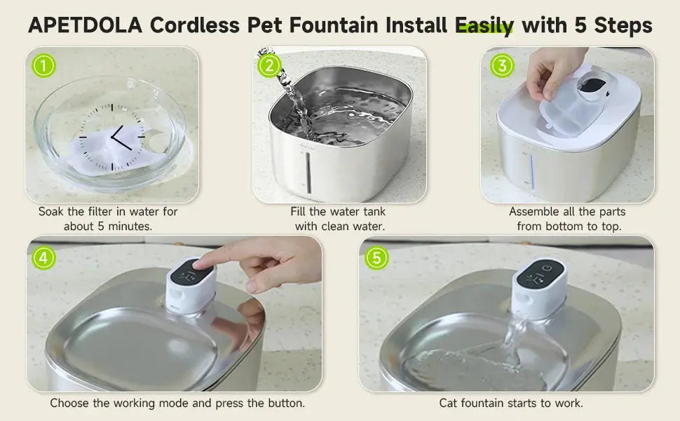 APETDOLA 4L Wireless Cat Water Fountain Auto Sensor Drinking Fountain For Cats Dog Drinker Pet Water Dispenser Accessories ShopTrend MF