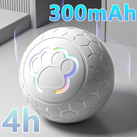 Smart Dog Toy Ball Electronic Interactive Pet Toy Ball USB Automatic Bouncing Rolling Toy Ball With RGB Lights Puppy Cat Product ShopTrend MF