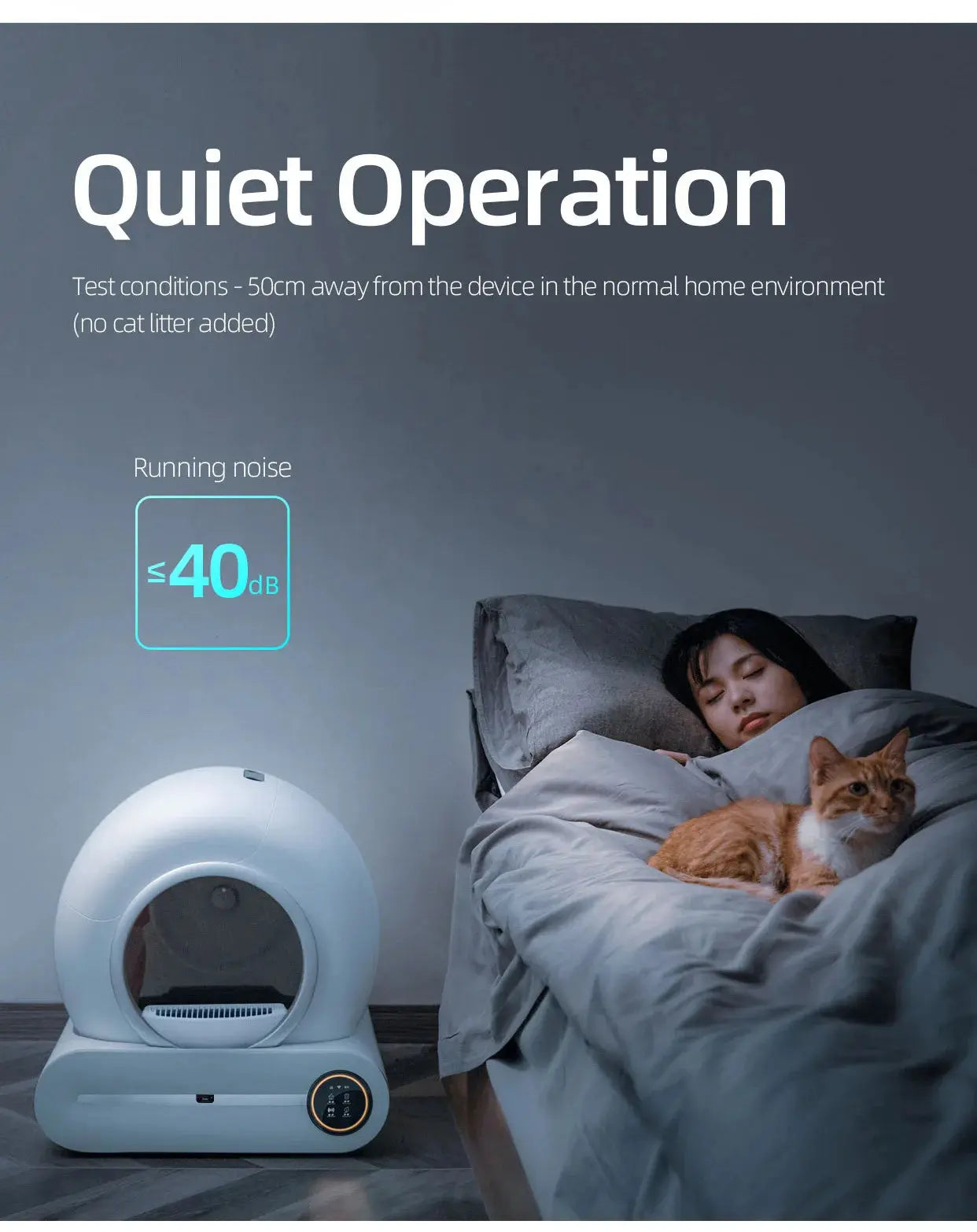 Tonepie 65L Automatic Smart Cat Litter Box Self Cleaning Fully Enclosed Cat Litter Box Pet Toilet Litter Tray English versions ShopTrend MF