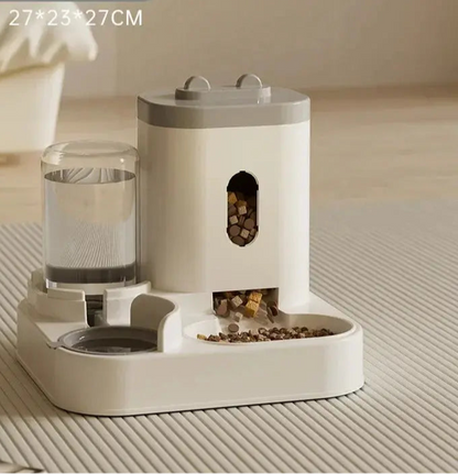 Automatic Feeder Dog Cat Food Bowl With Water Fountain Large Capacity Pet Food Storage Dispenser Container Puppy Pet Accessories ShopTrend MF
