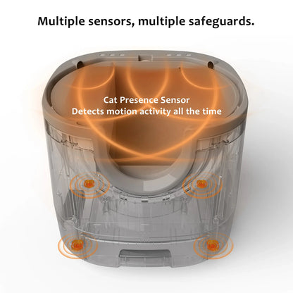 Self-Cleaning Cat Litter Box Open-Top Design with Advanced Safety Sensors Extra Large Capacity for Multi-Cat Homes Hassle-Free ShopTrend MF