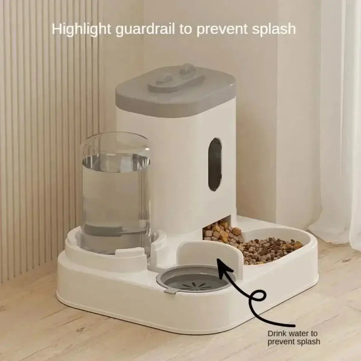 Automatic Feeder Dog Cat Food Bowl With Water Fountain Large Capacity Pet Food Storage Dispenser Container Puppy Pet Accessories ShopTrend MF
