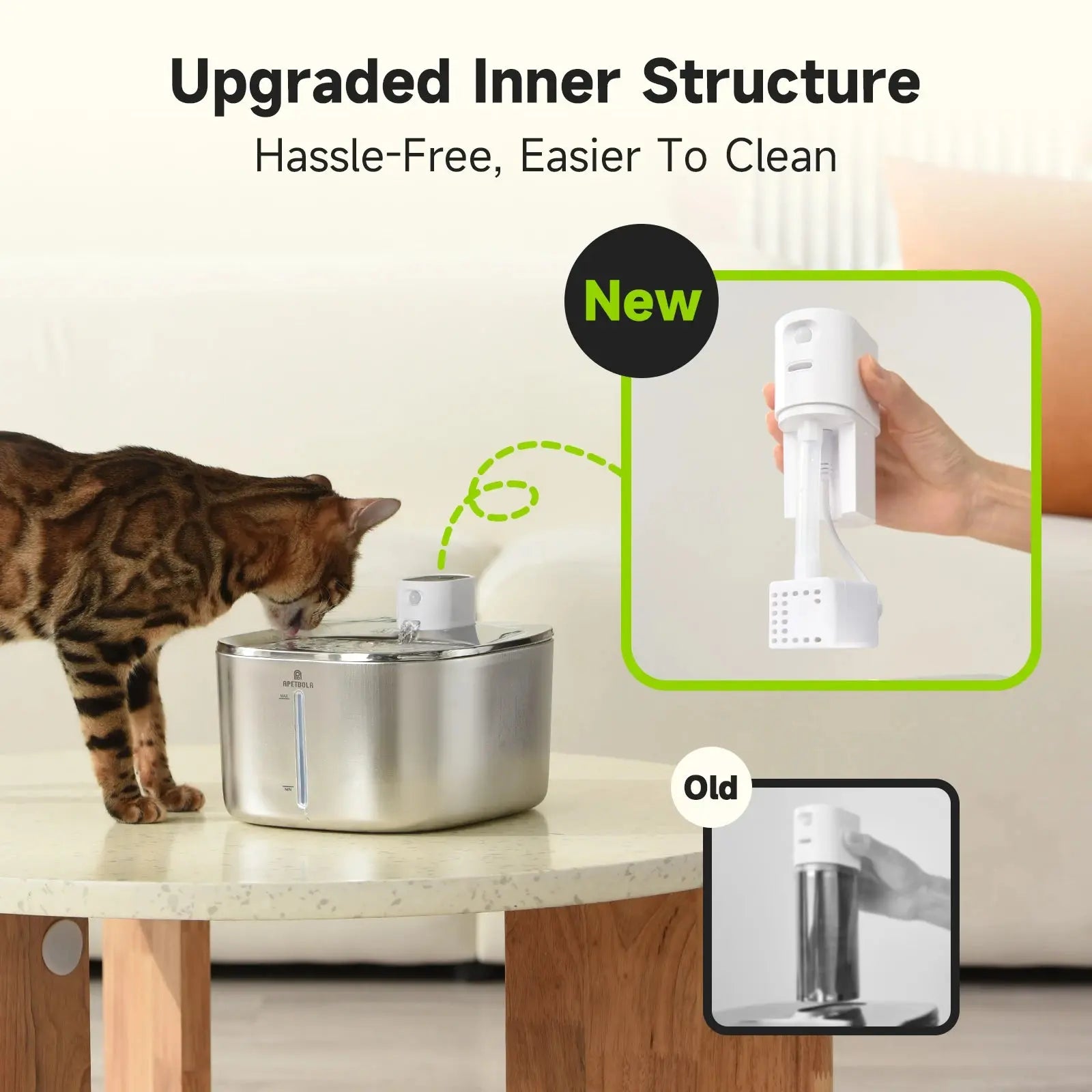 APETDOLA 4L Wireless Cat Water Fountain Auto Sensor Drinking Fountain For Cats Dog Drinker Pet Water Dispenser Accessories ShopTrend MF