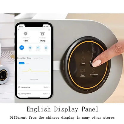 Tonepie 65L Automatic Smart Cat Litter Box Self Cleaning Fully Enclosed Cat Litter Box Pet Toilet Litter Tray English versions ShopTrend MF