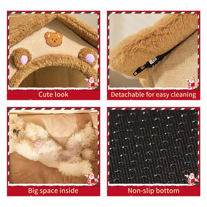 🐾✨ Dreamy Pet Retreat – Ultra-Cozy Bed Shelter for Cats and Dogs ShopTrend MF