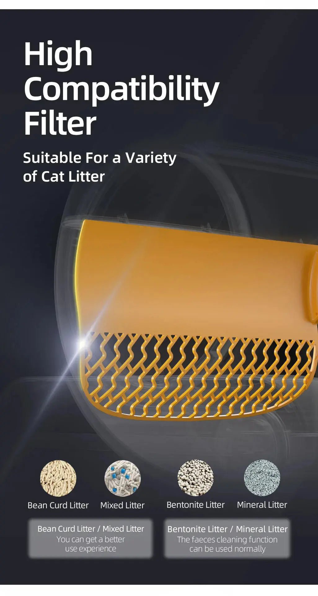 Tonepie 65L Automatic Smart Cat Litter Box Self Cleaning Fully Enclosed Cat Litter Box Pet Toilet Litter Tray English versions ShopTrend MF